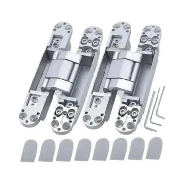 Imagem de Dobradiças Invisíveis Ajustáveis Para Portas Ocultas 2PCS Dobradiças P