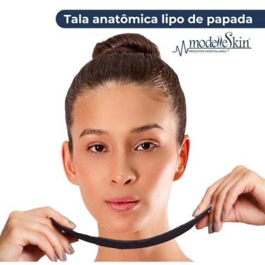 Imagem de Tala lipo de papada mentoplastia anatômica ModelleSkin Cor:PretoTamanh