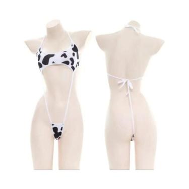 Imagem de Pijama De Lingerie Feminino Sensual Sem Costas Com Alças E Bandagem, E