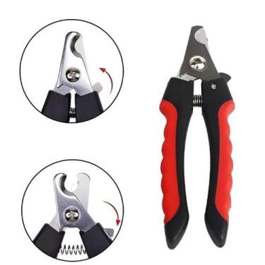 Imagem de Alicate Para Corte De Unhas De Pets Cachorro E Gato Emborrachado - NAP