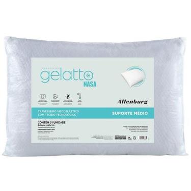 Imagem de Travesseiro Gelatto Nasa Viscoelástico Suporte Médio 46cm x 66cm Alten