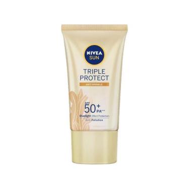 Imagem de Protetor Nivea Sun Face Triple Protect Antissinais FPS50 50ml, Não se 