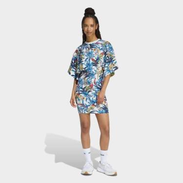 Imagem de Vestido Adidas Farm Casual Feminino, Azul, G