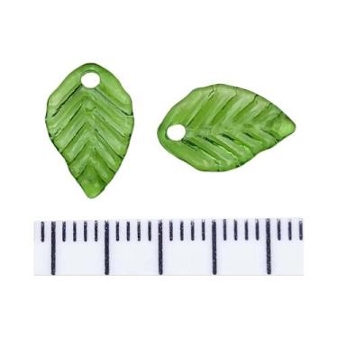 Imagem de Pingentes De Acrílico Em Formato De Folha Pequena, 50-60 Peças, Três C
