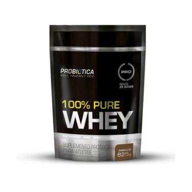 Imagem de Whey Protein Concentrado Probiótica 100% Pure - Chocolate Refil 825g, 