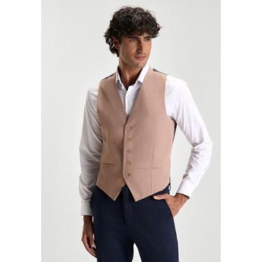 Imagem de Colete Docthos Slim Pv Liso, 094 conhaque, 50