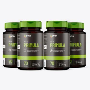 Imagem de Kit 4x - Óleo de Prímula (500 mg) - 70 cápsulas - Omix