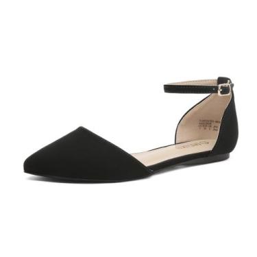 Imagem de Sapatos DREAM PAIRS Femininos Bico Fino Preto Tamanho 10