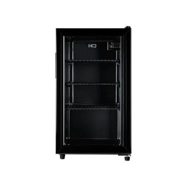 Imagem de Frigobar Expositor HQ 85L Porta de Vidro Duplo Full Black com Luz Inte