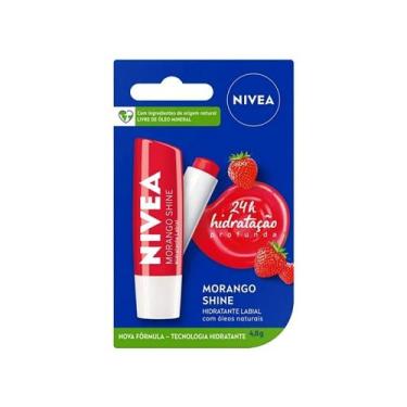 Imagem de Hidratante Labial Nivea Morango Shine