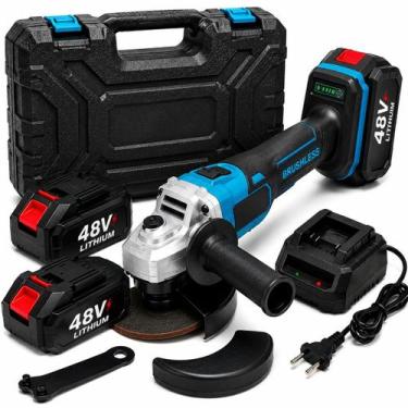 Imagem de Esmerilhadeira Angular Brushless Sem Fio 48V 115mm com 2 Baterias Carr