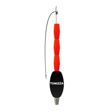 Imagem de Bóia Pino Torpedo Tunizza 60g - Jr Pesca, Vermelho