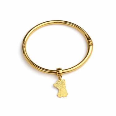 Imagem de Bracelete Berloque de Yorkshire - Banhado em Ouro 18k - Tri Gata