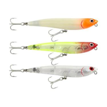 Imagem de Kit 3 Iscas Artificiais Lori X 90 Superfície Zara 9cm Efeito Rattlin C