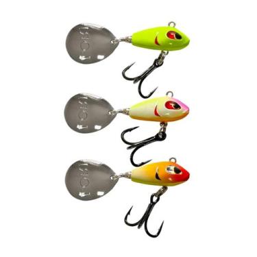 Imagem de Kit Iscas Artificiais Lori Girino 12g 5,5cm Spin Tail 3un Cor:Kit 1 - 