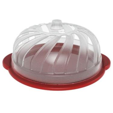 Imagem de Boleira C/ Tampa Redonda Plástico Resistente Gourmet Bolo Design Sofis