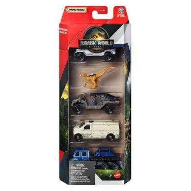 Imagem de Pack 5 Matchbox Jurassic World 2025 - Jgl25