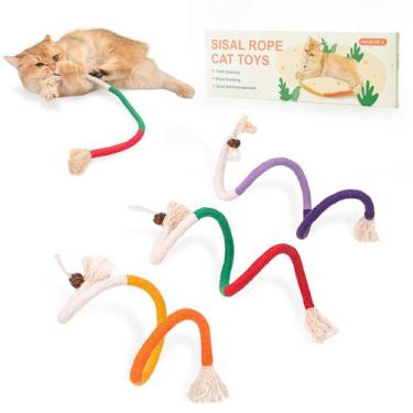 Imagem de Brinquedo para Gato com Catnip e Sisal Gochanmon - Pacote com 3 Unidad
