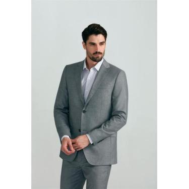 Imagem de Terno Slim Fit PV Liso - Highstil Oficial, Cinza claro, 64M