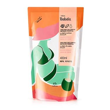 Imagem de Refil Creme Hidratante Manga Rosa Água Coco Tododia Natura 400ml
