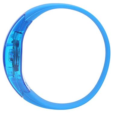 Imagem de Pulseira de LED para festa, pulseira de LED com controle de som executado à noite para festa para bar para palco para concerto de música(azul)