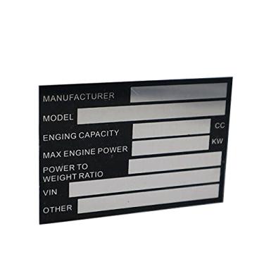 Imagem de Placas de chassi de vin pré-gravadas pré-gravadas com placa de triciclo para recuperação de plantas, caixa de cavalo