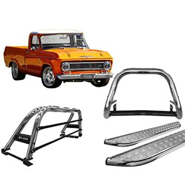 Imagem de Kit quebra mato+Estribo CH+Sant Antonio Duplo D10/D-10 CROMO