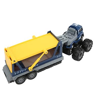 Imagem de Brinquedo de carro de caminhão, carro de brinquedo de quatro rodas melhora a liga de habilidade manual para crianças com mais de 3 anos para escola para casa(Azul)