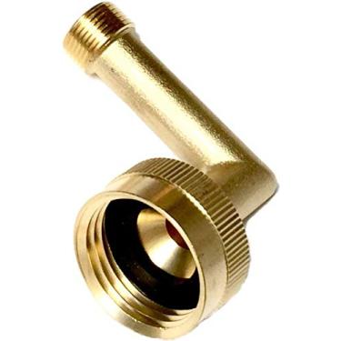 Imagem de Shark Industrial Conector giratório de latão premium sem chumbo para máquina de lavar louça encaixe de cotovelo 3/8" comp x 3/4" FHT