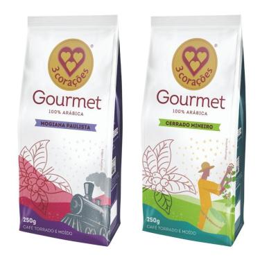 Imagem de Kit Café Moído 250G, Três Corações Gourmet, 2 Pacotes