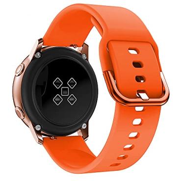 Imagem de Pulseira de relógio de 20 mm, pulseira de silicone compatível com Samsung Galaxy Watch 5, 40 mm, 44 mm/5 Pro 45 mm/4 40 mm 44 mm/4 Classic 42 mm 46 mm/3 41 mm/Active Active 2 pulseira esportiva de silicone macio para homens e mulheres