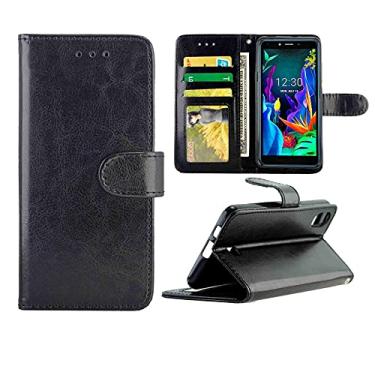 Imagem de YUNCHAO Caixa de telefone Para LG K20 Crazy Texture Texture Couro Horizontal Flip Caixa Protetora Com Holder & Cart Card Slots & Carteira & Posto Frame capa para celular