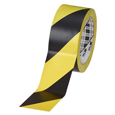 Imagem de Fita de Sinalização Segurança Zebrada Com Adesivo 3M 766 Amarela e Preta 50MM x 33M HB004071245