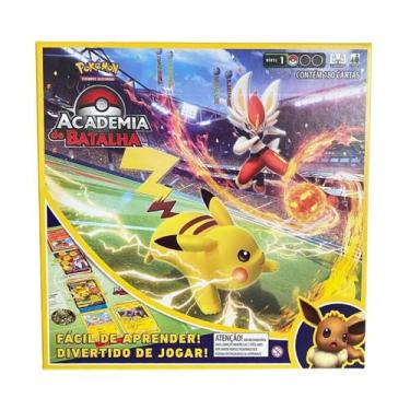 Imagem de Pokemon - Jogo Cartas Academia De Batalha - Cinderace-V, Pikachu-V E E