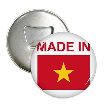 Imagem de Feito no Vietnã Country Love abridor de garrafas ímã de geladeira emblema multifuncional