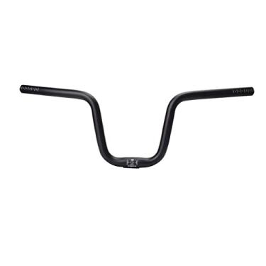 Imagem de simhoa Guiador de bicicleta horizontal, guiador de ciclismo, braçadeira de 1 polegada Barras elevadores Substituição de 22,2 mm, leve, dobrável para, 58x16cm
