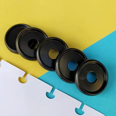 Imagem de Kit 12 Discos M 24mm de Caderno Infinito Sistema Inteligente Amor Infinito Cadernos - Círculo (Preto)