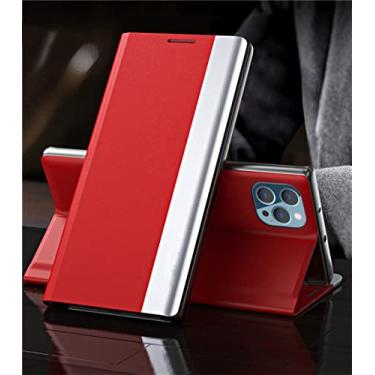 Imagem de Flip Case para iPhone 14 11 Pro Max 12 13 Mini XS XR SE 2020 6S 7 8 Plus Carteira de Luxo Suporte para Carteira Capa de Livro Telefone Magnético Vermelho para iPhone SE 2022