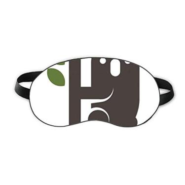 Imagem de Outline Austrália Koala e Eucalipto Sleep Eye Shield Soft Night Blinfold Shade Cover