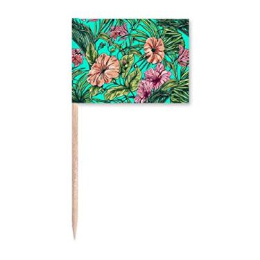 Imagem de Flor de planta, verde, Art Deco, presente, bandeiras de palito de dentes, marcador, enfeite de festa