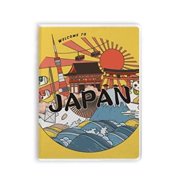 Imagem de Diário de capa macia japonesa tradicional Edo capa para caderno, capa de goma