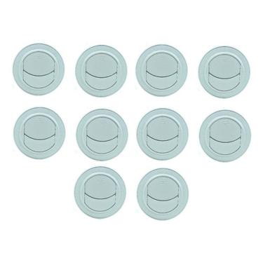 Imagem de 20x Difusor Ar Condicionado Caminhão Trator Van 77mm - Cinza