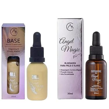 Imagem de Kit Base Média Cobertura MC01 Matte e Blindagem Fixadora Angel Wings Catharine Hill