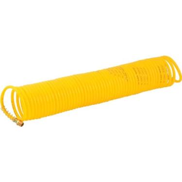 Imagem de Vonder, Mangueira/Tubo Poliuretano Amarelo, Espiral, Conector 1/4"Npt Macho, 8,0 Mm X 12,0 Mm, Com 10,0 M.
