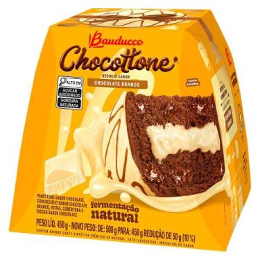Imagem de Chocottone Maxi Chocolate Branco Bauducco 450G