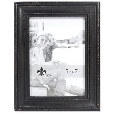 Imagem de Lawrence Frames Moldura Durham de madeira preta envelhecida 12,5 x 17,8 cm