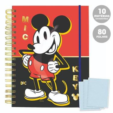 Imagem de Caderno Smart Universitário 10 Mat 80Fl Mickey Disney Vm Dac