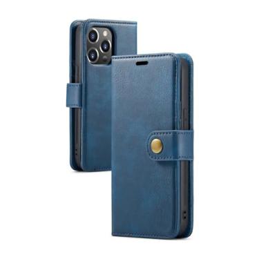 Imagem de YOGISU Capa de telefone tipo carteira de couro magnético para Samsung Galaxy S23 Plus S22 Ultra S21 FE S20 S10 S9 S8 Note 20 10 9 Capa flip, azul, para Samsung S20