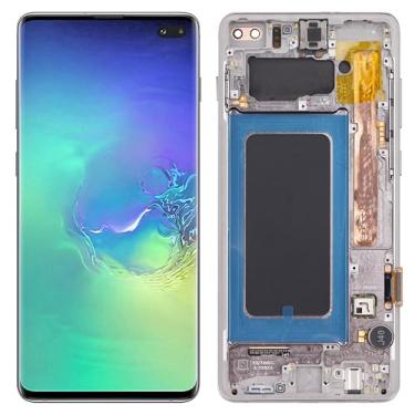 Imagem de 【Sem impressão digital】Substituição TFT compatível com Samsung S10 Plus SM-G975F/DS SM-G975U (preto com moldura) Montagem digitalizador de tela LCD sensível ao toque com ferramentas de reparo