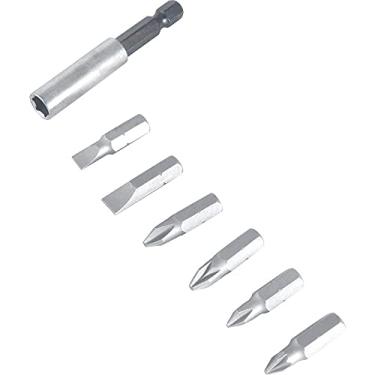 Imagem de Jogo de bits/ponteiras com 7 peças, encaixe sextavado 1/4", VONDER